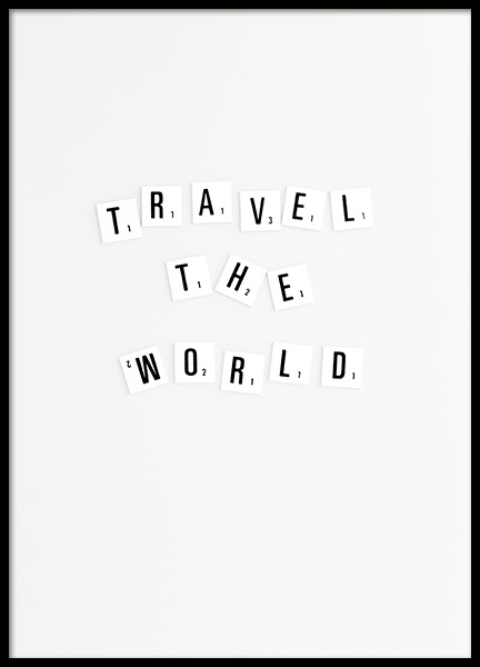 Travel Plakat w grupie Plakaty / Typografia w Desenio AB (10863)