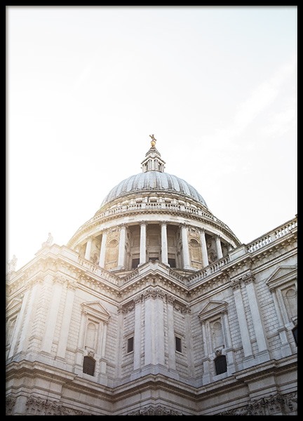 St Paul's Cathedral Plakat w grupie Plakaty / Fotografia w Desenio AB (11357)