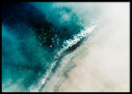 Beach and Sea Aerial Plakat w grupie Plakaty / Natura i krajobrazy / Tropiki w Desenio AB (12063)