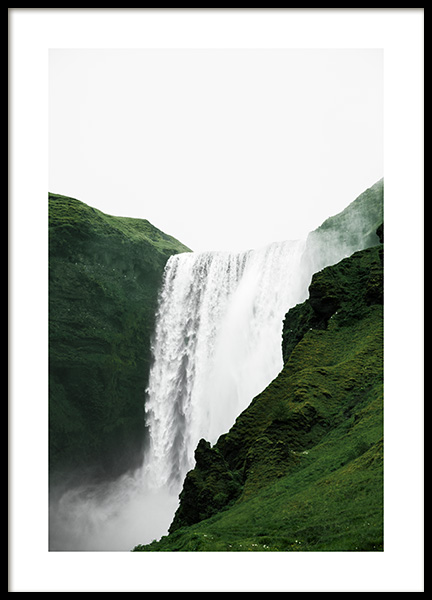 Skogafoss View Plakat w grupie Plakaty / Natura i krajobrazy w Desenio AB (13355)