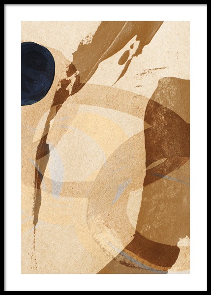 Umber Abstraction No2 Plakat w grupie Plakaty / Sztuka w Desenio AB (14892)