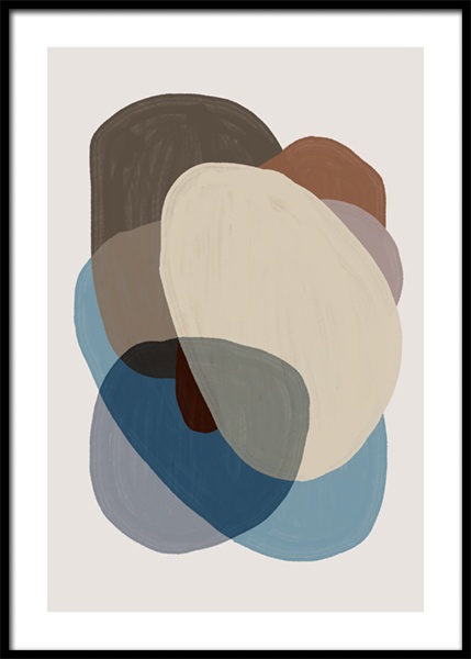 Browns and Blues No2 Plakat w grupie Plakaty / Sztuka w Desenio AB (14894)