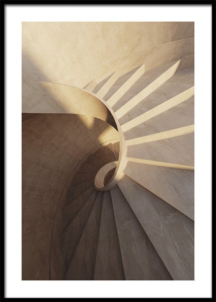 Spiral Staircase Plakat w grupie Plakaty / Fotografia w Desenio AB (14907)