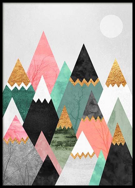 Pretty Mountains Plakat w grupie Plakaty / Grafiki w Desenio AB (2379)