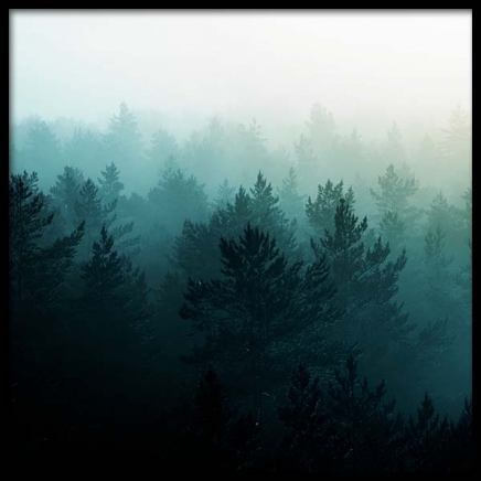 View Of Misty Forest Plakat w grupie Plakaty / Natura i krajobrazy w Desenio AB (3567)
