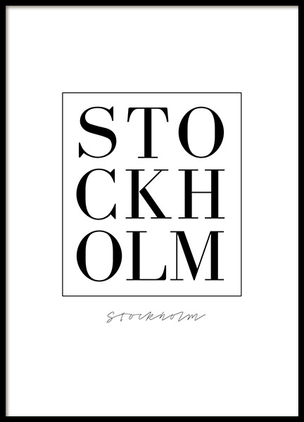 Stockholm Serif, Plakat w grupie Plakaty / Plakaty z napisami w Desenio AB (7734)