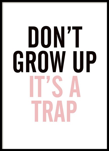 Grow Up Pink, Plakat w grupie Plakaty / Plakaty dla dzieci w Desenio AB (8293)