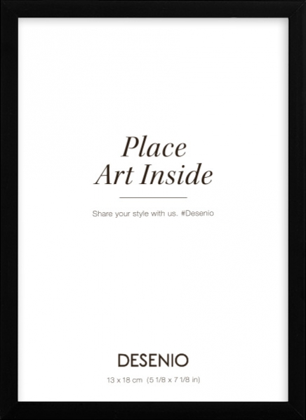 Ramka metalowa czarna, 13x18