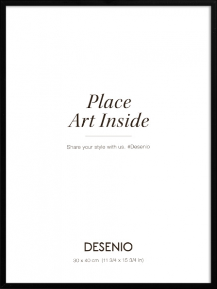 Ramka metalowa czarna, 30x40