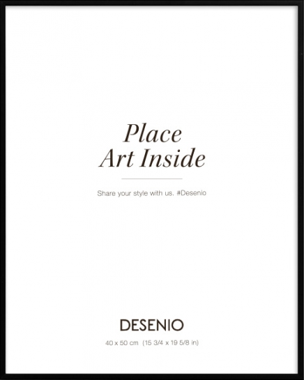 Ramka metalowa czarna, 40x50