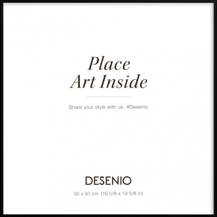 Ramka metalowa czarna, 50x50