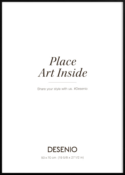 Ramka metalowa czarna, 50x70