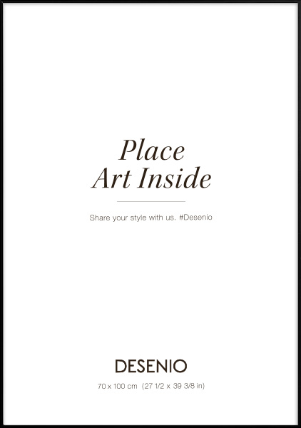 Ramka metalowa czarna, 70x100