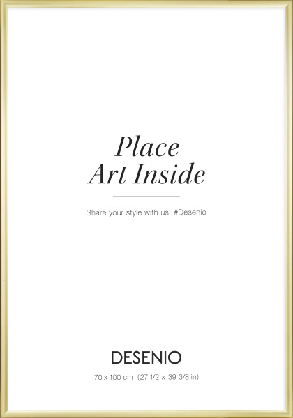 Ramka metalowa złota, 70x100