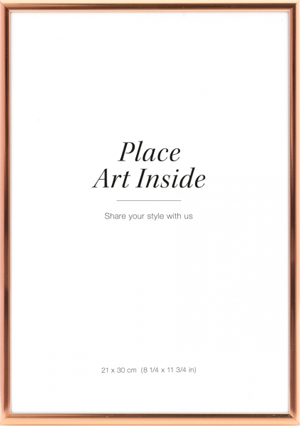 Ramka metalowa miedziana, 21x30