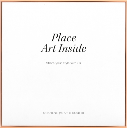 Ramka metalowa miedziana, 50x50