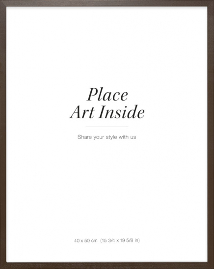 Ramka drewniana brązowa, 40x50