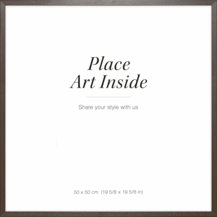 Ramka drewniana brązowa, 50x50