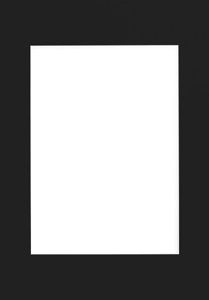Czarne passe-partout, 70x100 cm
