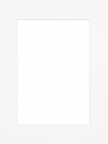 Białe passe-partout 30x40 cm