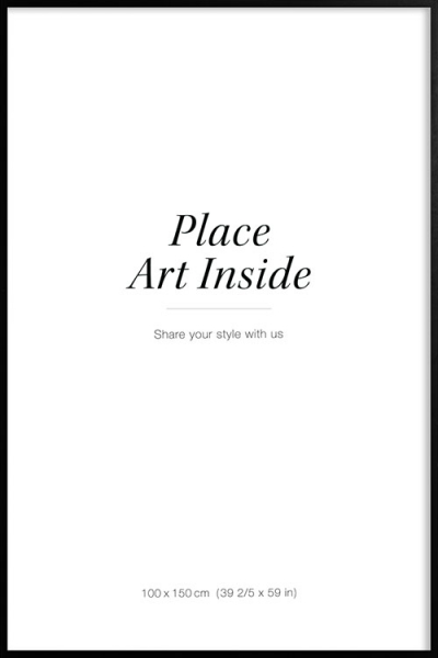 Ramka drewniana czarna, 100x150