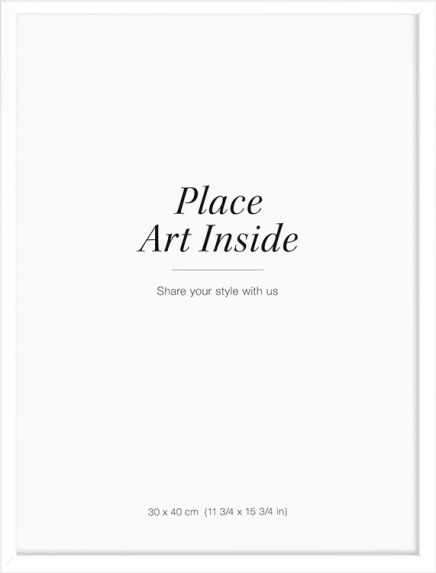 Ramka drewniana biała, 30x40