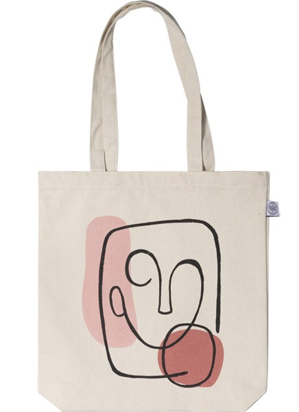 Abstract Face Tote Bag w grupie Limited edition w Desenio AB (TOTE50145)