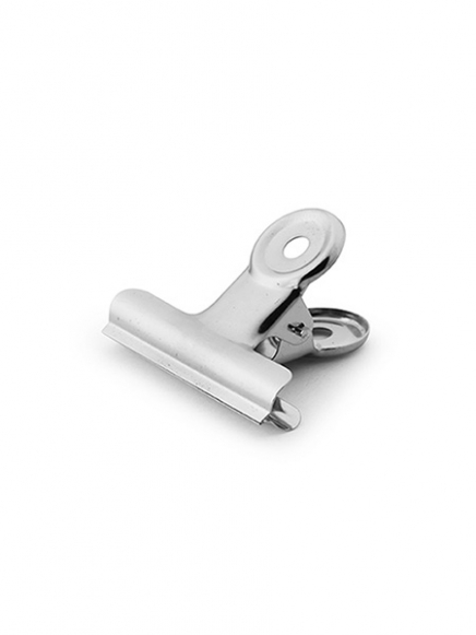 Klips do plakatu, srebrny, średni