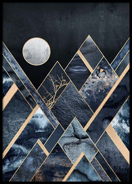 Stormy Mountains Plakat w grupie Plakaty / Sztuka w Desenio AB (pre0020)