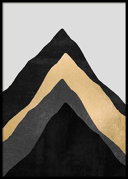 Four Mountains Plakat w grupie Plakaty / Sztuka w Desenio AB (pre0022)