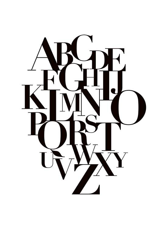 Alphabet Plakat