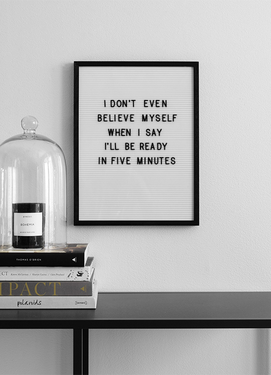 Five Minutes Plakat / Humor w Desenio AB (10357)