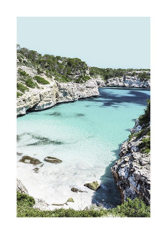 Mallorca Bay Plakat / Tropiki w Desenio AB (10895)