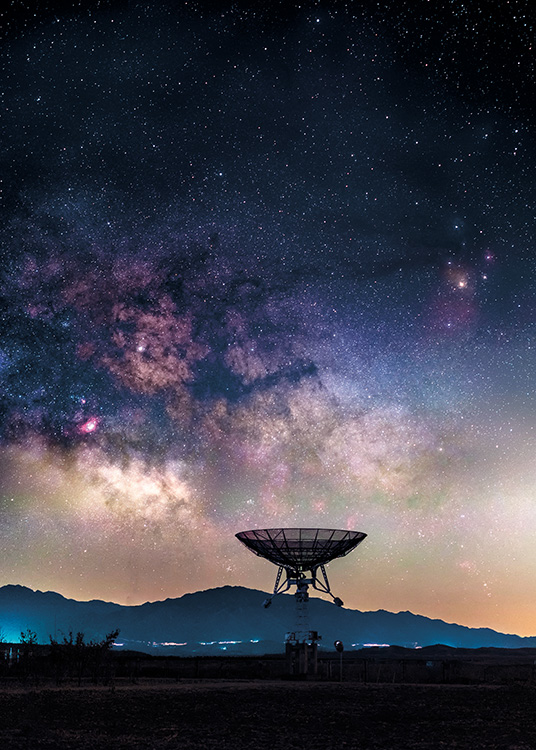 Radio Telescope Plakat