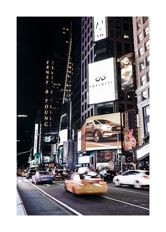 Times Square by Night Plakat