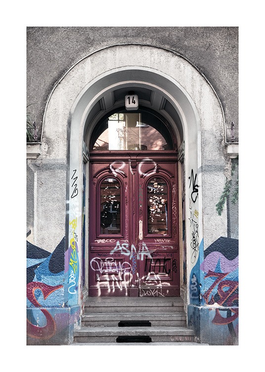 Graffiti Plakat / Architektura w Desenio AB (11411)