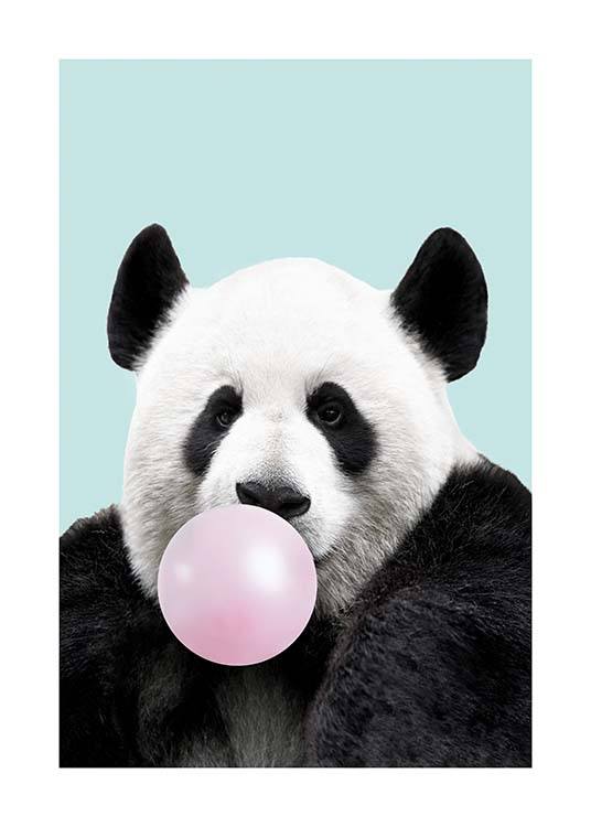 Bubblegum Panda Plakat / Plakaty dla dzieci w Desenio AB (11770)