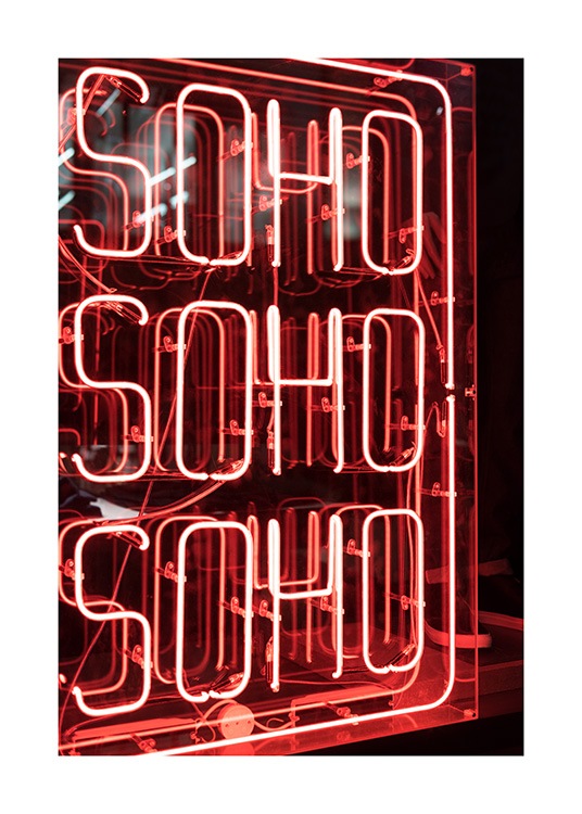 Neon Soho Plakat / Fotografia w Desenio AB (11814)
