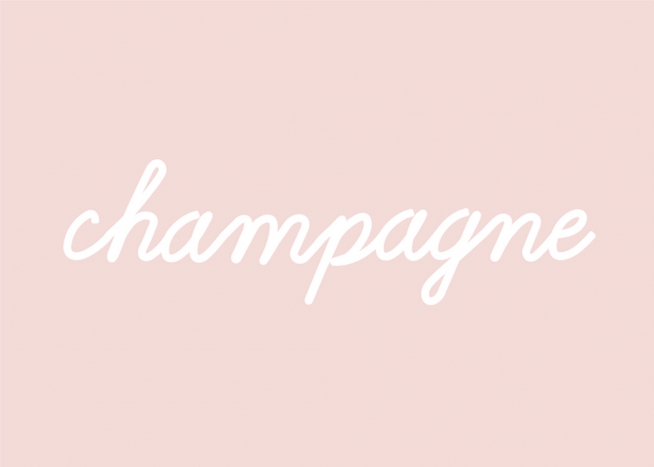 Rosé Champagne Plakat