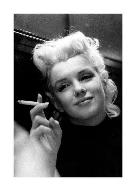 Marilyn Monroe Smoking Plakat