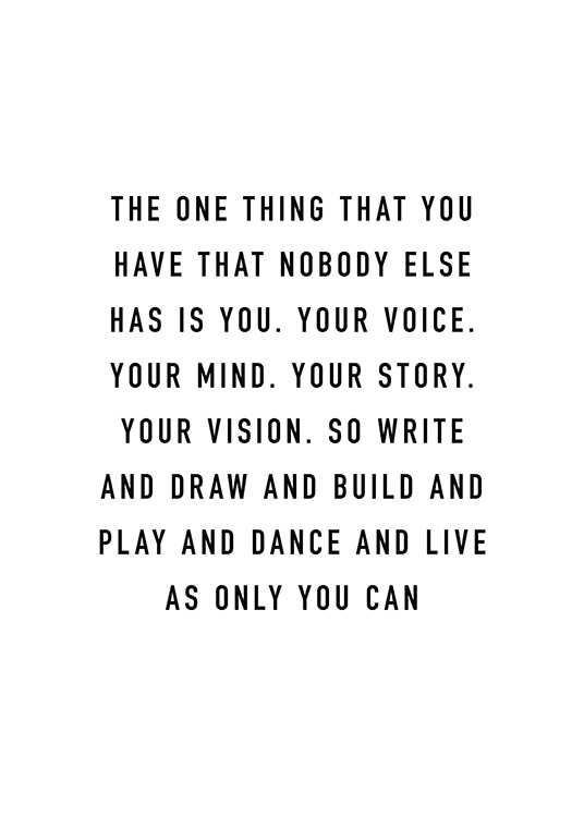 As Only You Can Plakat