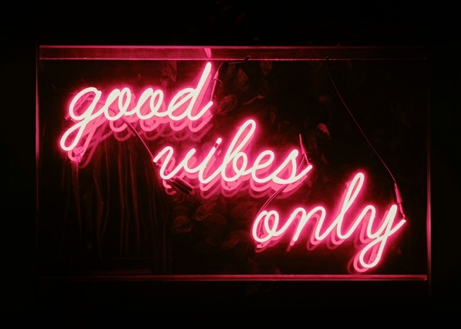 Good Vibes Neon Plakat