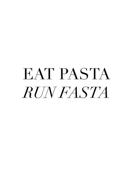 Eat Pasta Plakat