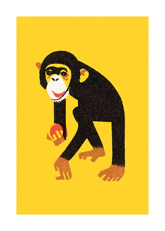 Vintage Monkey Plakat / Plakaty dla dzieci w Desenio AB (12468)