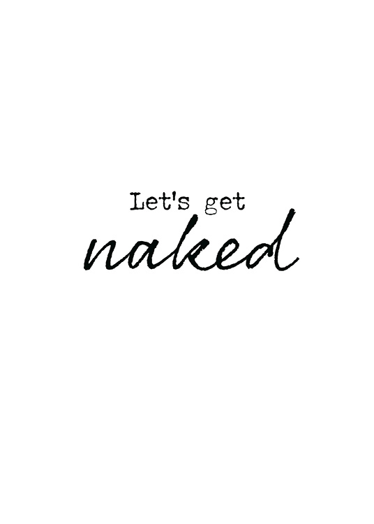 Get Naked Plakat