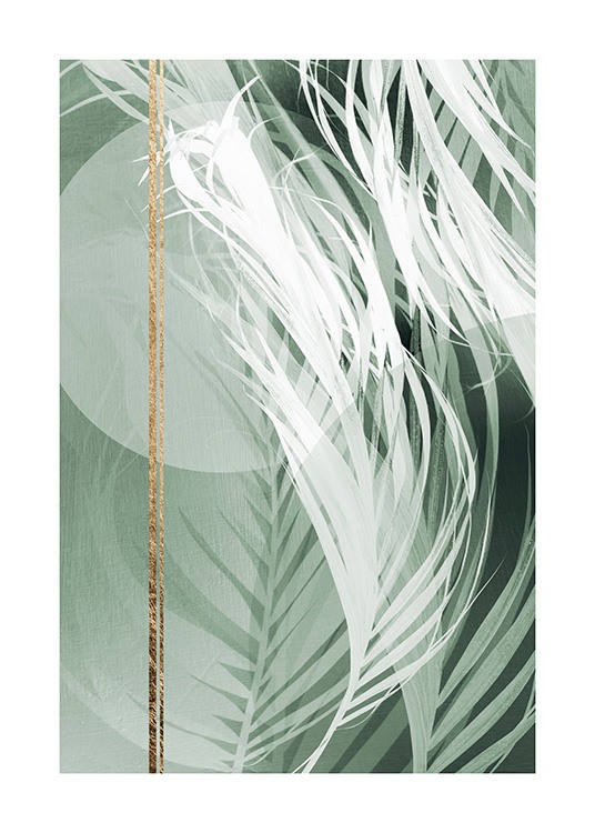 Graphic Palm Leaf No2 Plakat