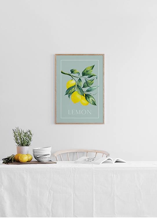 Vintage Lemons Plakat Cytryny Desenio Pl