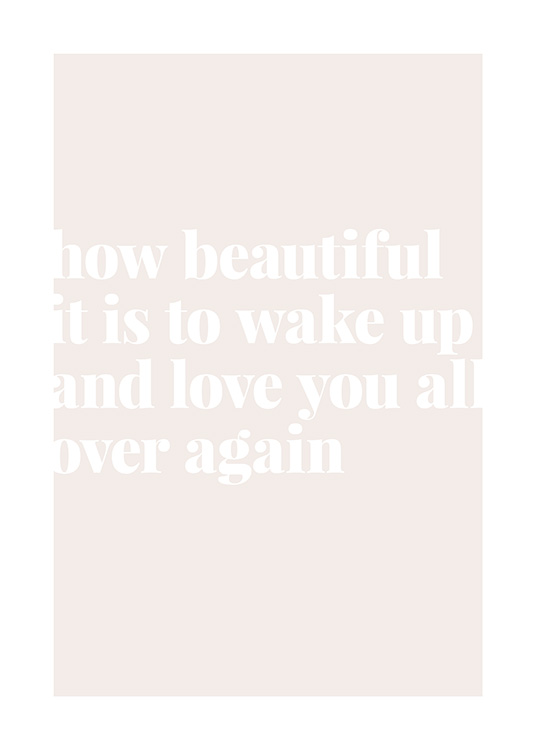 Love You All Over Plakat