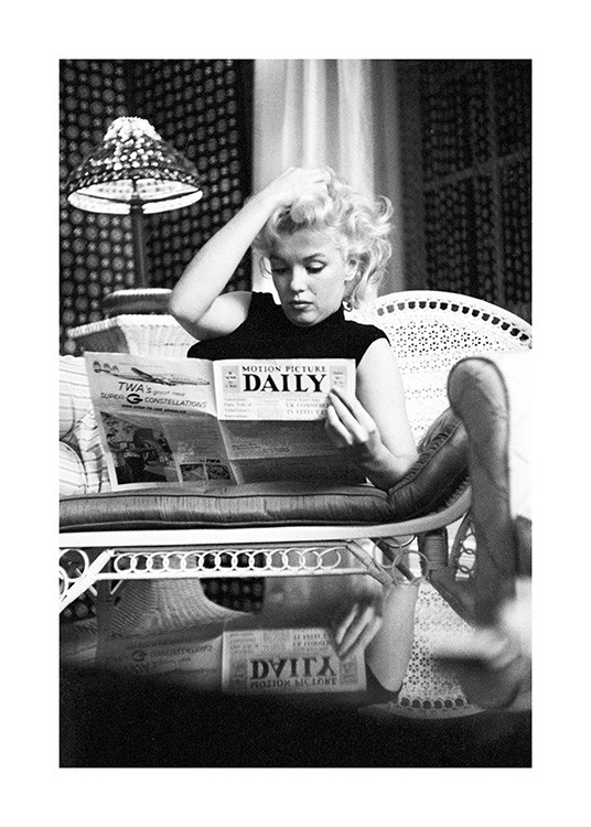 Marilyn Monroe Reading Plakat