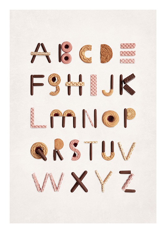 Cookie Alphabet Plakat